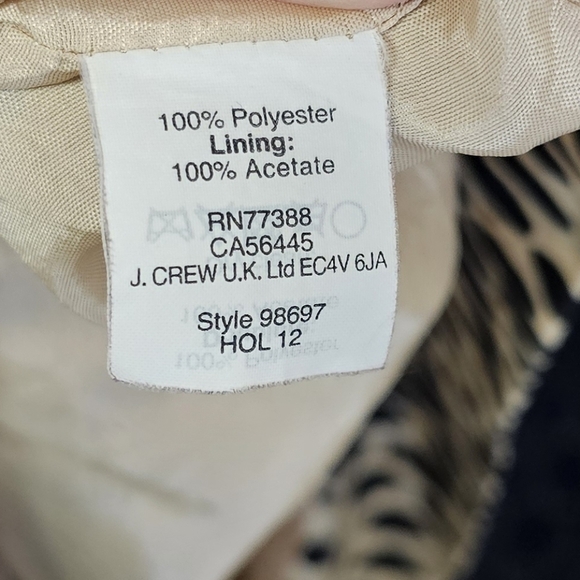 J. CREW | CHEETAH SPOTTED SHEATH DRESS - Picture 14 of 16